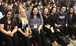 Pictured are SAEM students at the Pollstar 2018 conference